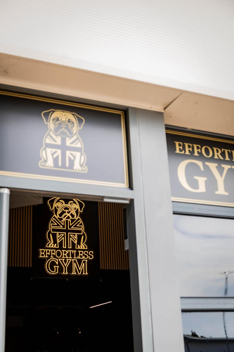 Effortless Gym signage