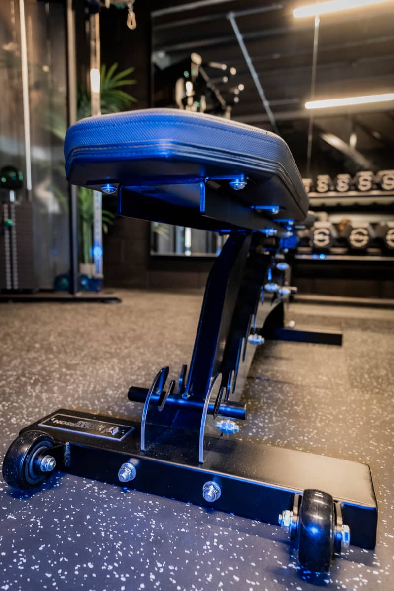 Wolverson adjustable bench detail at Effortless Gym Poole