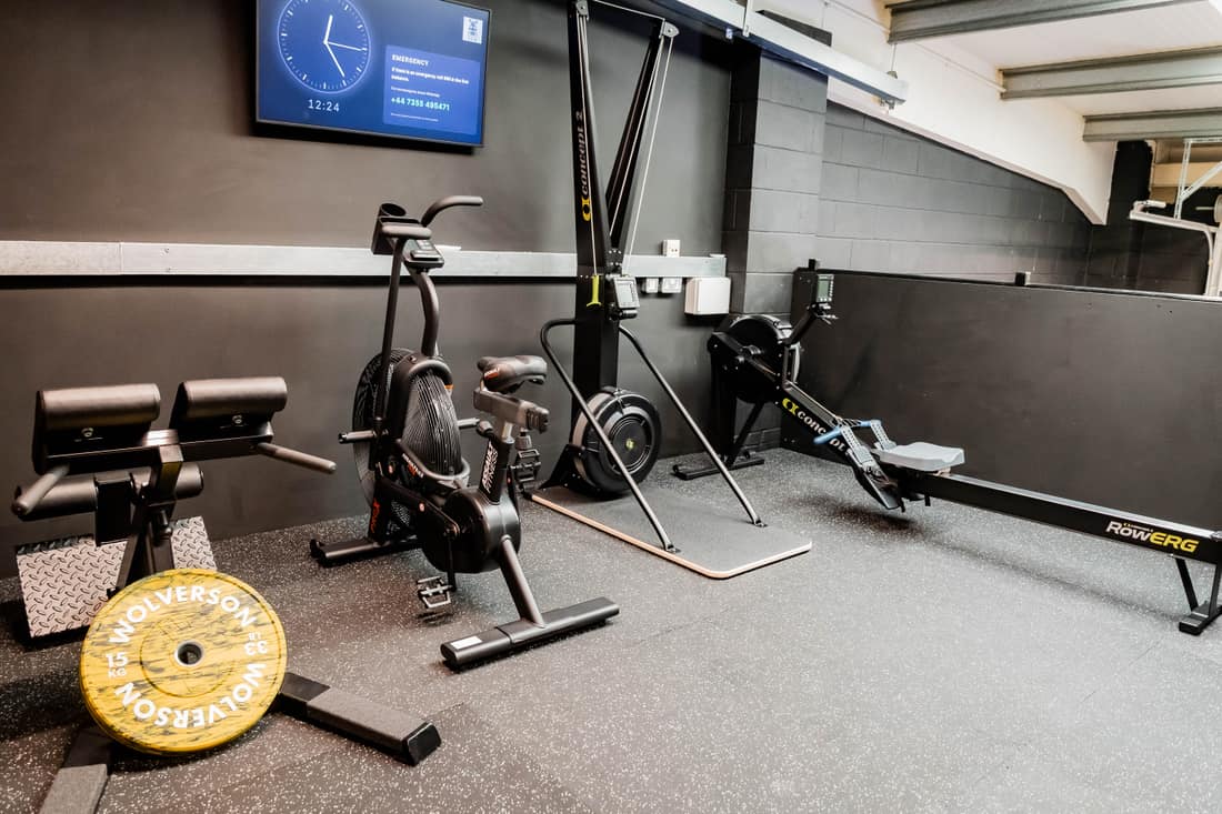 Effortless Gym Poole cardio suite with assault bike, SkiErg and RowErg