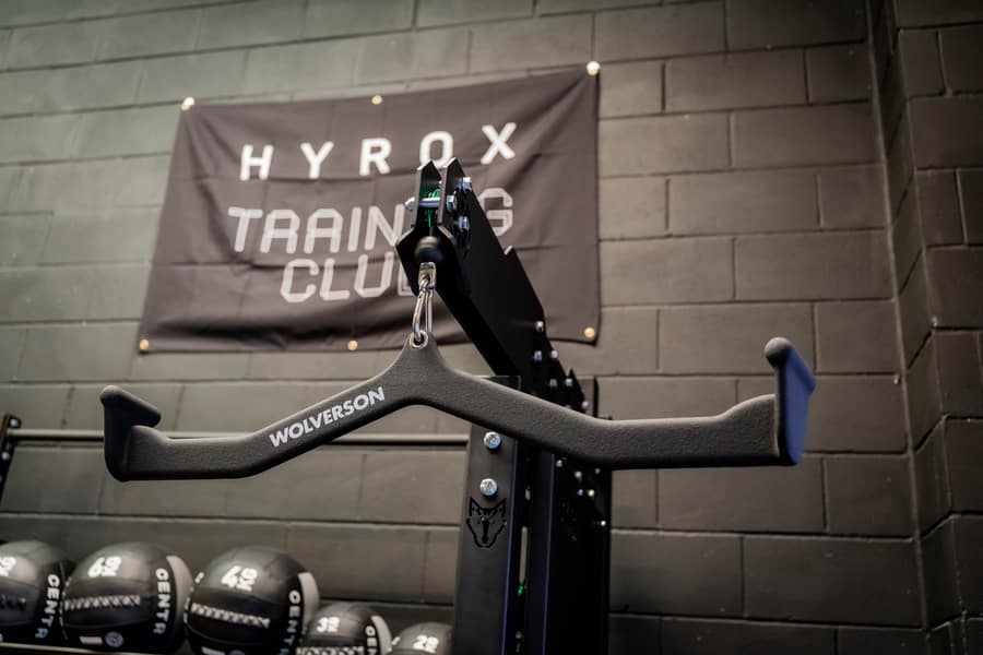 HYROX Training Club branded equipment at Effortless Gym Poole